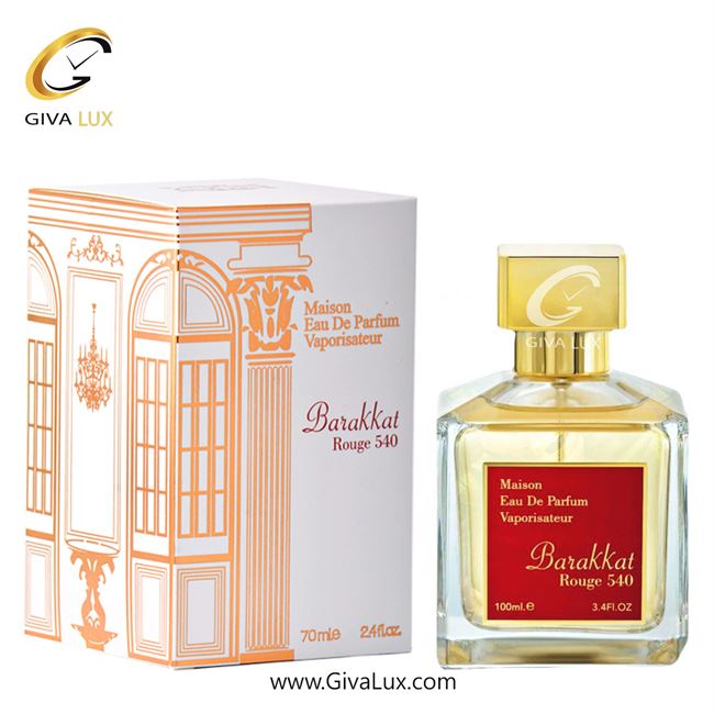  ادو پرفیوم  یونیسکس اورجینال مدل Barakkat Rouge 540 | روژ 540 رایحه مشابه  فرانسیس کورکجیان باکارا روژ 540 حجم   70 میل